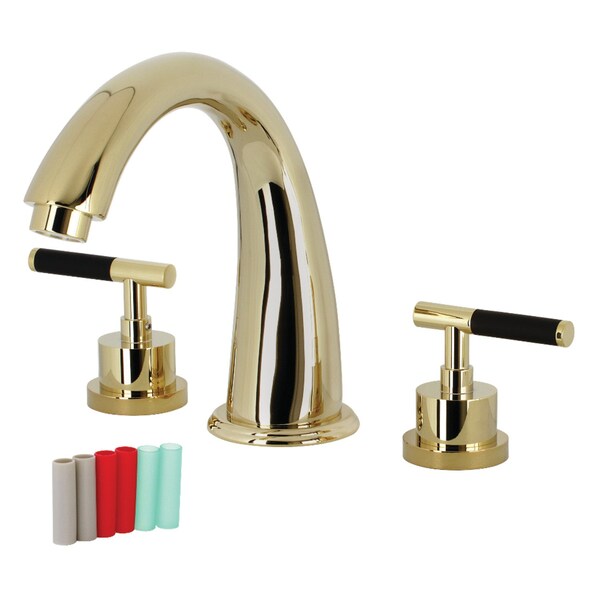 Kingston Brass KS2362CKL Two-Handle Roman Tub Faucet, Polished Brass KS2362CKL - main
